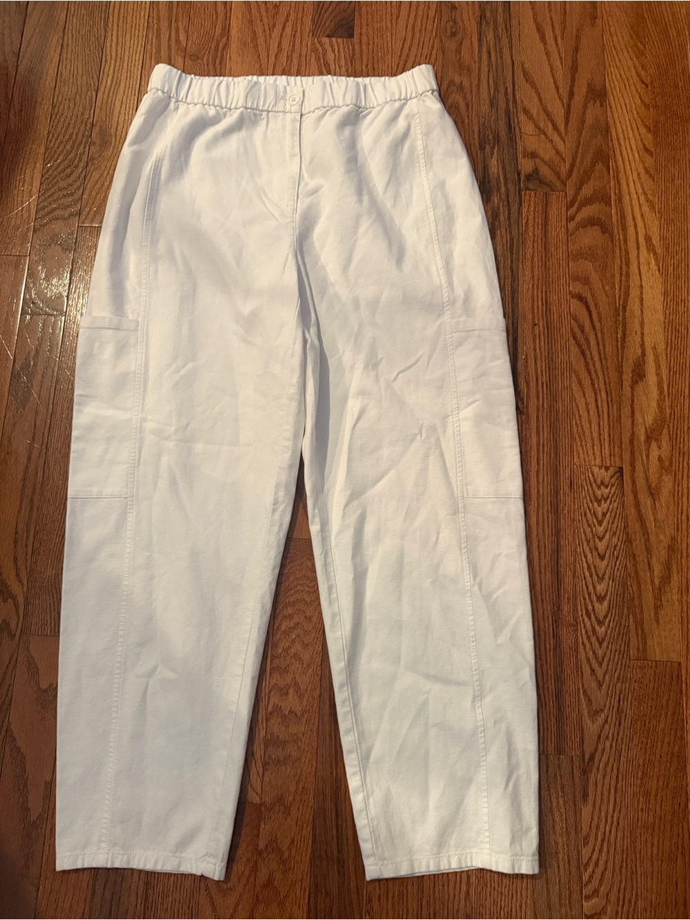 Eileen Fisher Cotton Hemp stretch Lantern cargo pants